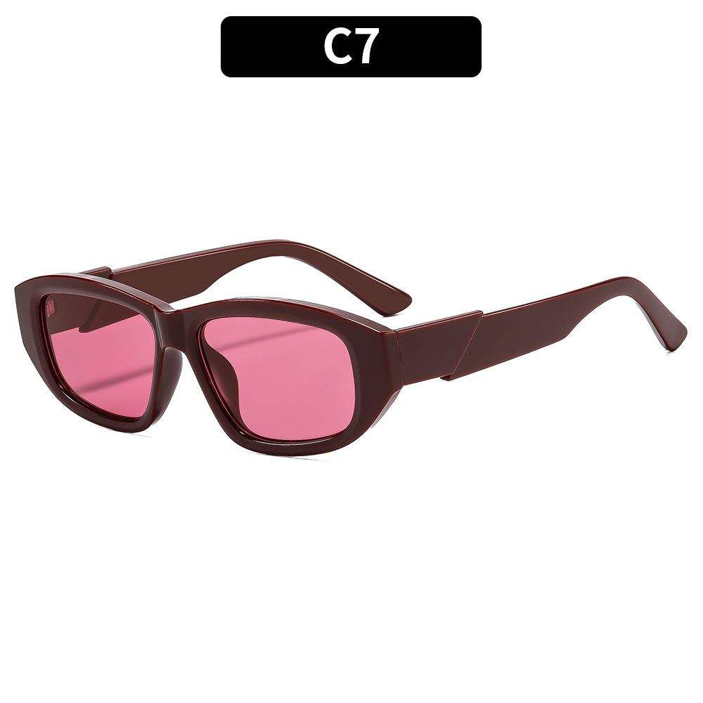 1pc Retro Cat-Eye UV-Protection Sunglasses – Stylish Shades for Vacation, Outdoor Cycling, and Sun Protection