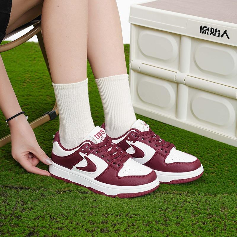 Новые женские туфли универсальные нишевые модные повседневные белые туфли со шнуровкой для спорта