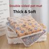 Pet Bed: Universal Flannel Mat for Cats & Dogs, All-Season Warmth