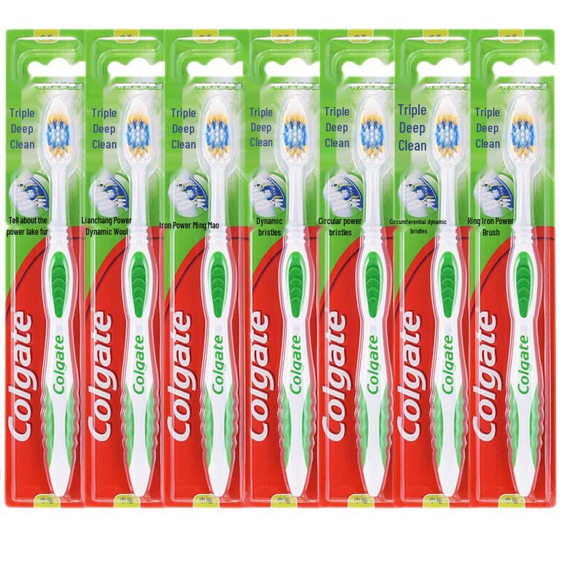 Colgate Зубная щетка Triple Deep Clean, 7 шт.