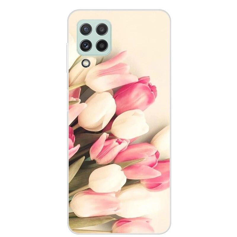 Чехол для Samsung Galaxy M22 M32 4G, задняя крышка для телефона Samsung M22, мягкий чехол для Samsung M32 4G M 22 32, черный чехол из ТПУ 6,4 дюйма