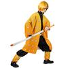 Костюм для косплея Demon Slayer Agatsuma Zenitsu, аниме Kimetsu No Yaiba Zenitsu, парик для взрослых и детей, кимоно, униформа, костюм на Хэллоуин