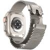 Титановый Официальный 1:1 Ремешок для Apple Watch Ultra Band 49 мм S10 46 42 45 44 мм 38 40 41 Миланский браслет IWatch 10 9 8 7 6 5 SE 4