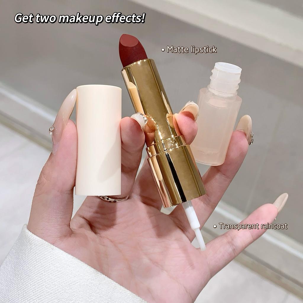 SHAQINUO Двусторонняя помада-дождевик с фиксированным цветом