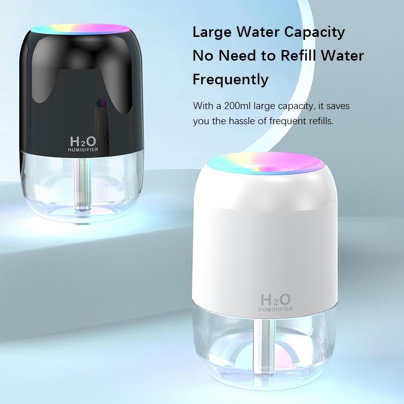 USB Humidifier With LED Light Aroma Diffuser Air Purifier Mist Maker Air Freshener For Bedroom Home Car Office
