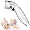 2 in 1 Garlic Press Rust-proof Corrosion-resistant Garlic Masher Labor-saving Zinc Alloy Garlic Squeezer Hawthorn