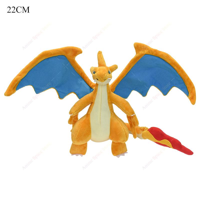 Anime Shiny Charizard Plush Toys Cute Mega Evolution X Charizard Articuno Lucario Stuffed Peluche Kids Christmas Gifts