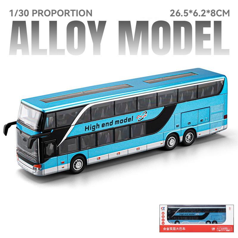 1/50 SETRA Автобус Игрушечная Машина Для Мальчика Литая Металлическая Модель Для Детей Инерционный Миниатюрный Звук Свет Образовательная Коллекция Подарок Ребенку