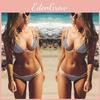 Premium Quality Women's Swimwear Stripe Bikini Set For Stylish Beachwear Fun