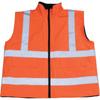 Жилет безопасности TRUSCO с флисом XL оранжевый TFAB-OR-XL