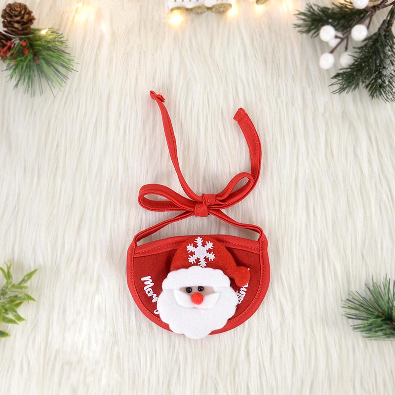 Dog Cat Christmas Hat Pets Clothes Bibs Puppy Cap Costume Accessories Navidad Xmas Home Decoration 2025 New Year Gift Bandana