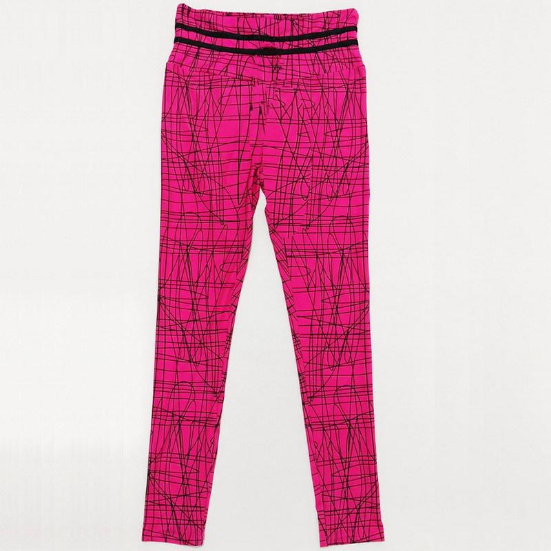 Fashionable Women's Pants with High Waisted Printed Fitness Base and Yoga Pants