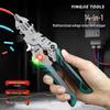 Многофункциональный стриппер для проводов Yingjie: Плоскогубцы электрика для зачистки, снятия изоляции, резки, опрессовки и тестирования.