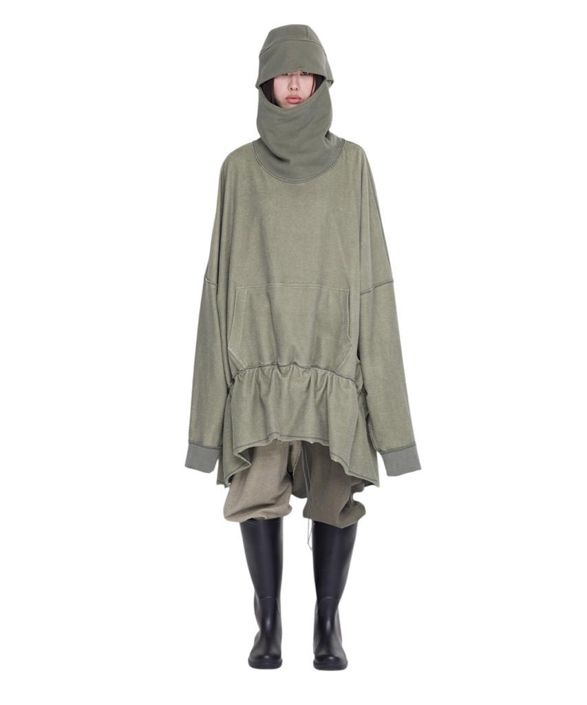 Aseupalageoseu Asymmetrical Inside-Out Baggy Pants