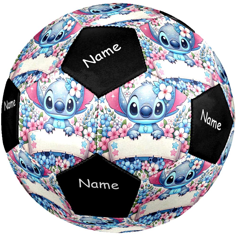 Custom Name Stitch Theme Size 5 Soccer Ball, Suitable for Both Indoor and Outdoor Matches, a Gift Suitable for Everyone.