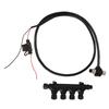 for NMEA2000 Cable with 4 Port T Connector 3A Fuse 5Pin M12 Thread 1m Long IP67 Waterproof for Lowrance Networks