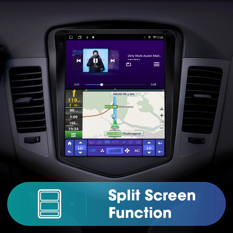 9,7" 2 Din Android 12 автомобильный радиоприемник для Chevrolet Cruze J300 2008 - 2012 мультимедийный видеоплеер GPS 4G Carplay Auto Stereo RDS DSP