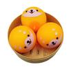 1/2/3/4Pcs Stress Relief Steamed Bun Toy with Steamer Simulation Stuffed Bun Squeeze Sensory Toy Soft TPR