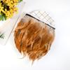 1M Natural Rooster Feather Trim Fringe 10-15cm Chicken Plumes Ribbon for Party Carnival Clothing Sewing Decorative Accessories