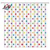 Modern Retro Style Bath Drapes Polka Dot Shower Curtain with Hooks Waterproof Fabric Bathroom Curtain Standard Size Curtains for Bathtub Decor,