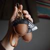 Handmade Genuine Leather Keychain by Oak Original Simple Hanging Accessory Gift