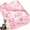 Pet Blanket,Soft Fluffy,High Quality,Cute Paw Print Dog Blanket,Pet Pad Warm Cozy Blanket