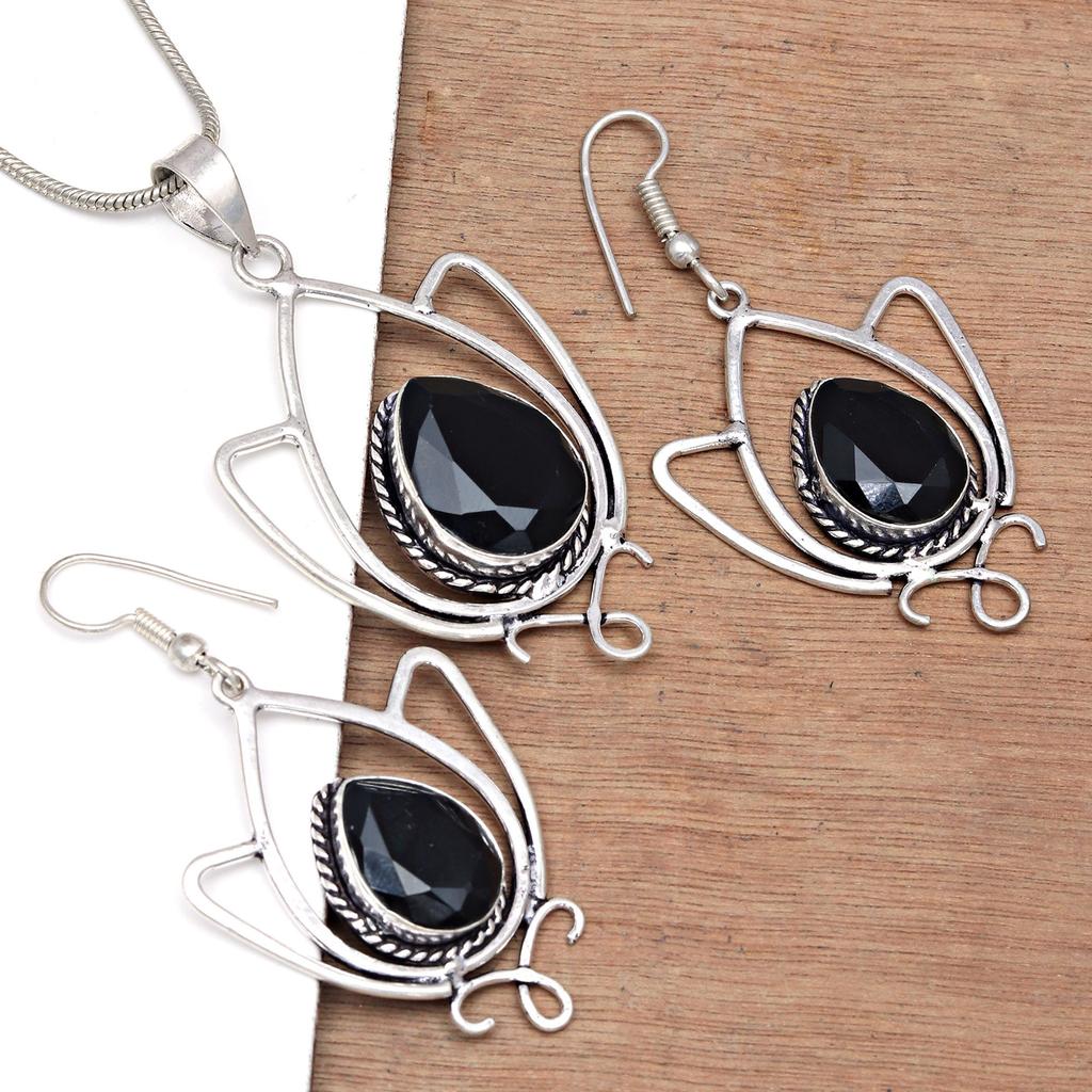 Черный кулон на позвоночнике с драгоценными камнями, ювелирные изделия ручной работы ко Дню святого Валентина, золото