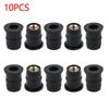 10pcs Cars Fairing Screen Fasterners Windscreen Nuts Bolt Washer Screw Suit For Motorbike Windshield Bodywork ATV Applicate