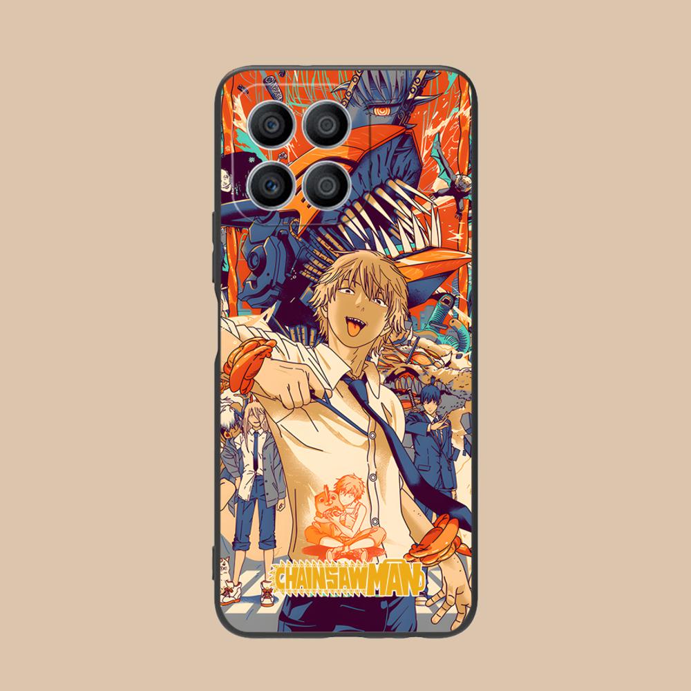 Чехол для мобильного телефона Chainsaw Man для Honor 90 80 70 60 50 30 20 10 9 8 7 Pro S SE Lite 5G Чехол с цветной печатью Роскошный чехол