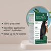 Biotique Herbcolor Безаммиачная краска для волос 50г + 110мл, Натуральный черный 1N, 9 органических растительных экстрактов, Закрашивание седины, 26 смываний