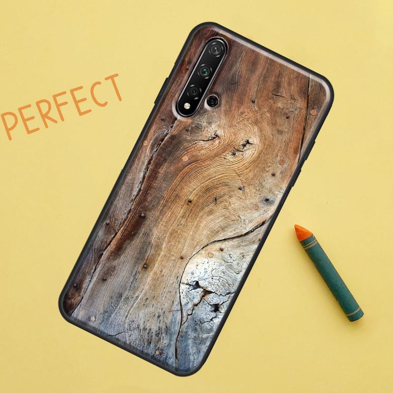Текстура дуба для чехла Huawei Nova 5T 9 10 SE 7i 8i 11i 12i Y60 Y61 Y70 Y72 Y73 Y90 Y91 P20 P30 P40 Lite