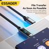 Essager USB C To USB Type C Cable 240W 5A PD 3.1 Fast Charging Charger Digital Cable For iPhone 15 Laptop MacBook Pro Xiaomi