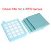Exhaust Filter Net   3PCS Sponges for Philips Vacuum Cleaner FC8471/8630/9322