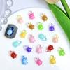 10Pcs Turtle Nail Art Decorations Ice Transparent Resin Mini Nail Charms Jewelry Diy Accessories