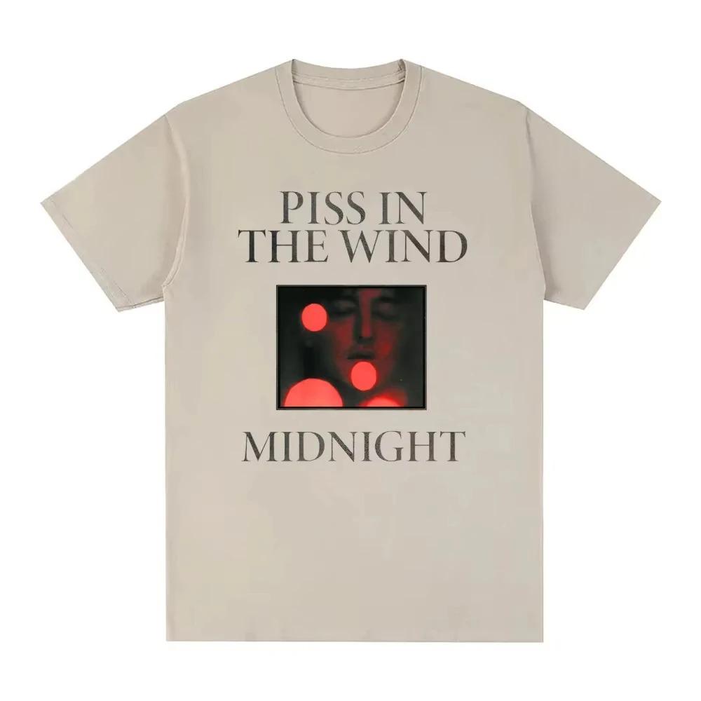 Футболка Альбом Piss in The Wind-MIDNIGHT Tee Хлопок Высокое Качество Харадзюку Футболка Летняя Удобная Рубашка