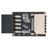 Быстрая передача USB2.0 на Type E Адаптер Внутренний разъем Черный Передняя панель Типа E Адаптер USB2.0 для материнской платы Передняя панель ПК