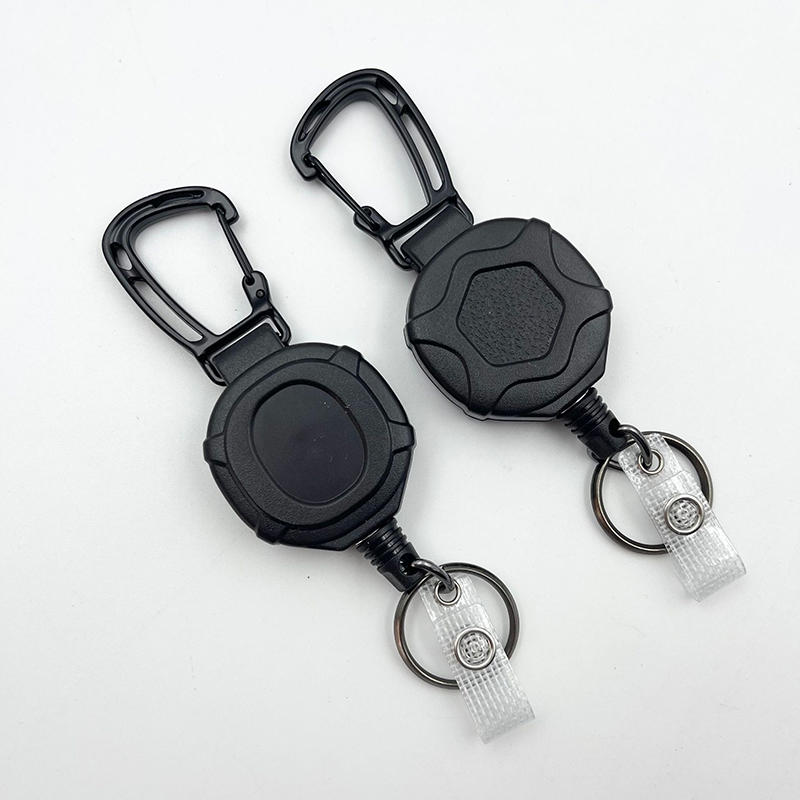 Сверхпрочный выдвижной брелок-клипса для бейджа, держатель для ID-карты, цепочка, уличный стальной трос с пружиной, зажим для карт, карабин, уличный чехол для ключей, чехол для карт, сумки