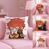 M-Mystic M-Messenger 707 Chibi Cushion Cover Plush Fabric Soft Double-Sided Printed Sofa Warm Winter Home Gift Pillow Cover