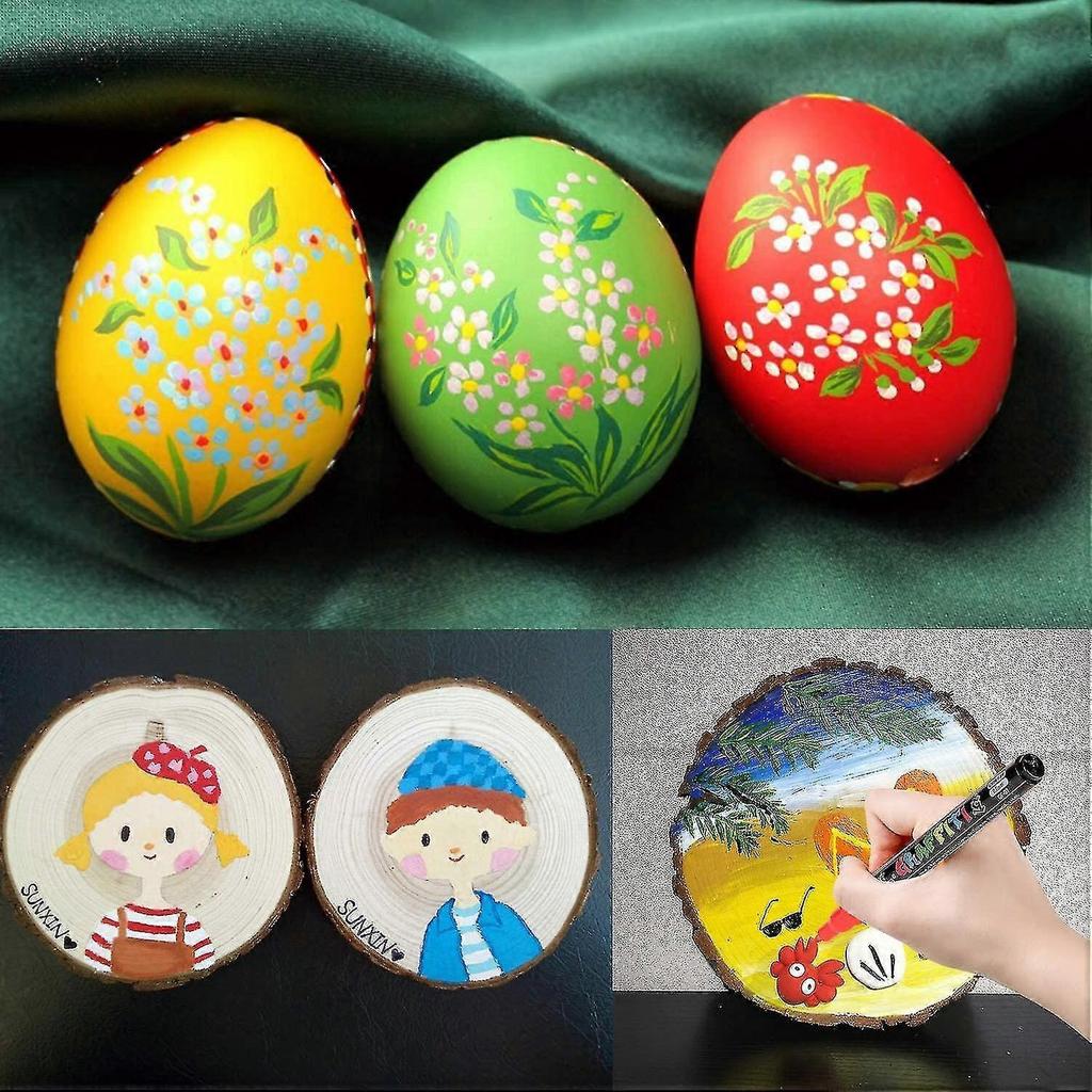 Acrylic Paint Pens For Rock Painting Kit, Glass,craft,ceramic, Stone,fabric,wood, 18 Colors Permanent Marker Pen,arts And Craft Sets For Adults Kids,c