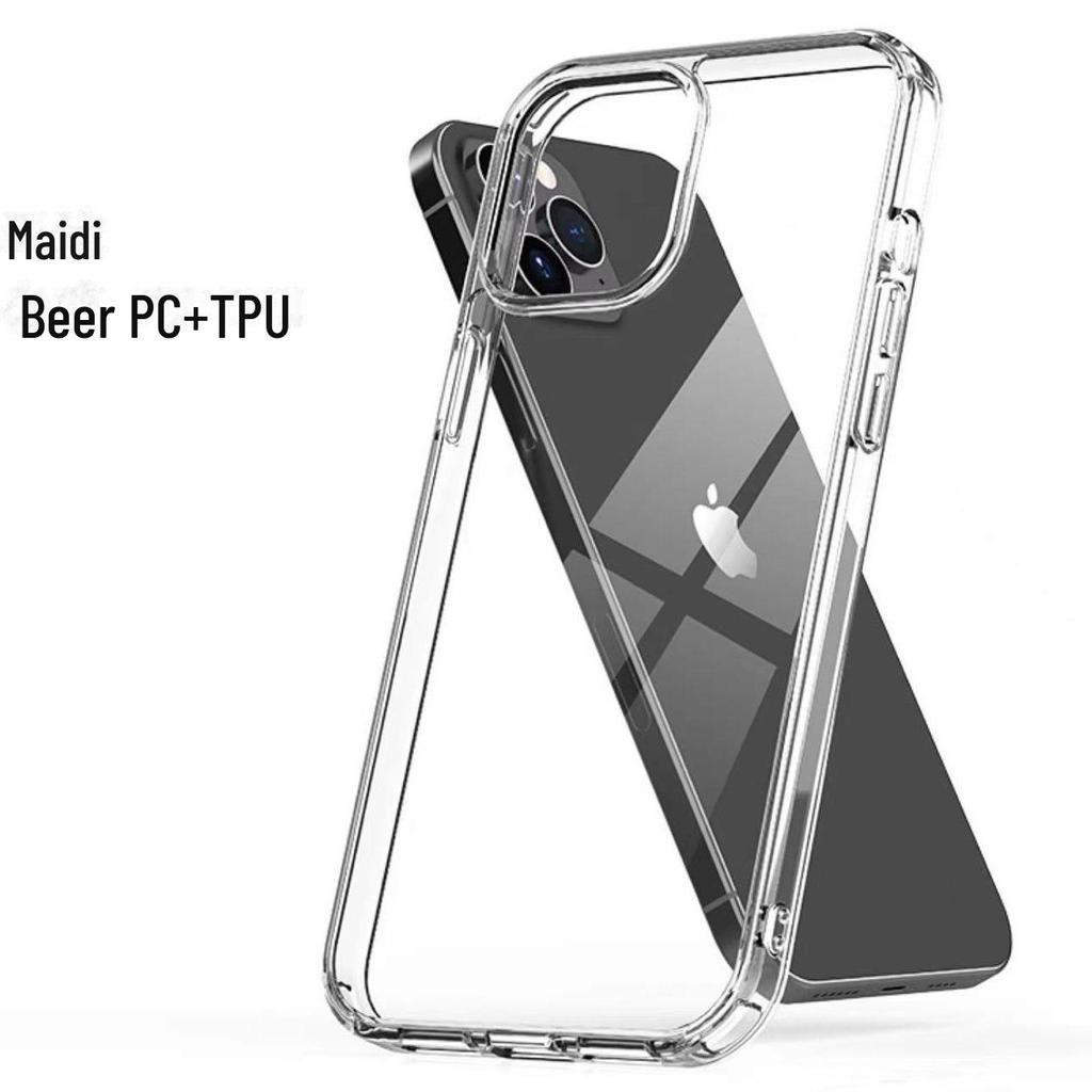 Чехол для мобильного телефона Apple 15Pro Clear Anti-Scratch: Высокопрозрачный защитный чехол из ПК + ТПУ для iPhone 14