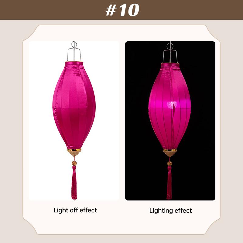 14-дюймовый традиционный фонарь для вечеринки на открытом воздухе шелковый фонарь китайский вьетнамский праздник середины осени весенний новогодний декор украшения