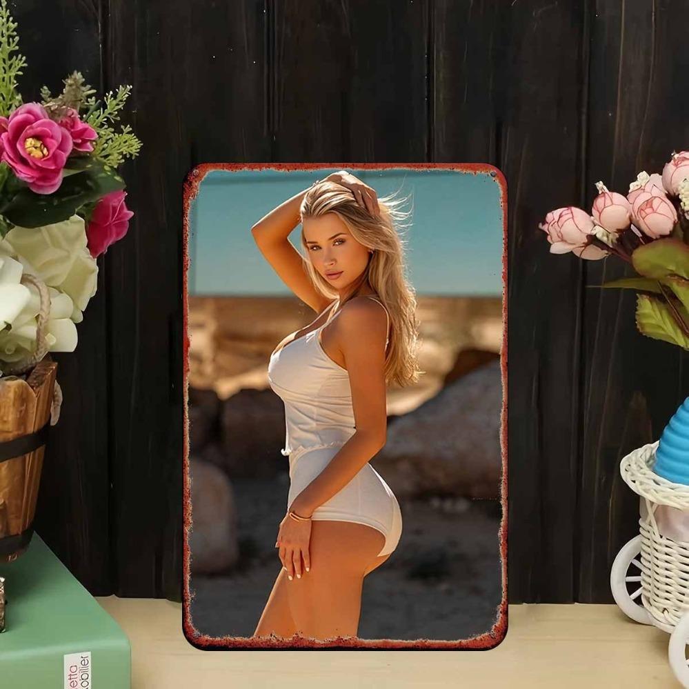 Металлический настенный декор JIT Sunshine Beach Beauty - Декор для улицы и помещения для спальни, бара, гаража, сада