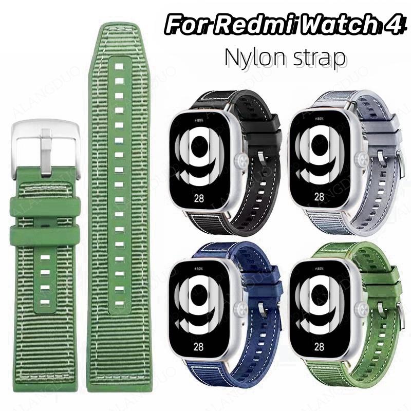 New Nylon Strap For Redmi Watch 4 Replaceable Bracelet Smartwatch Accessories For XiaoMi Band 8 Pro Silicone Wristband