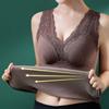 Winter Women Thermal Vest with Chest Pads Seamless Lace Fast Temperature Lock V Neck Slim Fit Elastic Sleeveless Inner Wear Bott