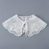 Fashion Scarf Fake Collar Shirt Women Detachable Collar Lace Neckline Women False Collar Tie White Faux Col Clothes Accessories