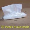 4 упаковки автомобильных салфеток с 30 листами салфеток сбоку в упаковке для автомобильной коробки для салфеток, сменный блок бумаги для автомобиля, домашнего использования в ванной комнате