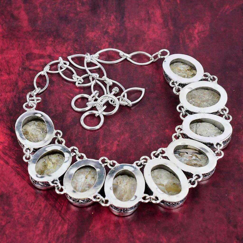 Ожерелье из перламутра, ожерелье из цельного серебра 925 пробы, ювелирные изделия ручной работы с драгоценными камнями, подарки для жены, совершенно новое ожерелье