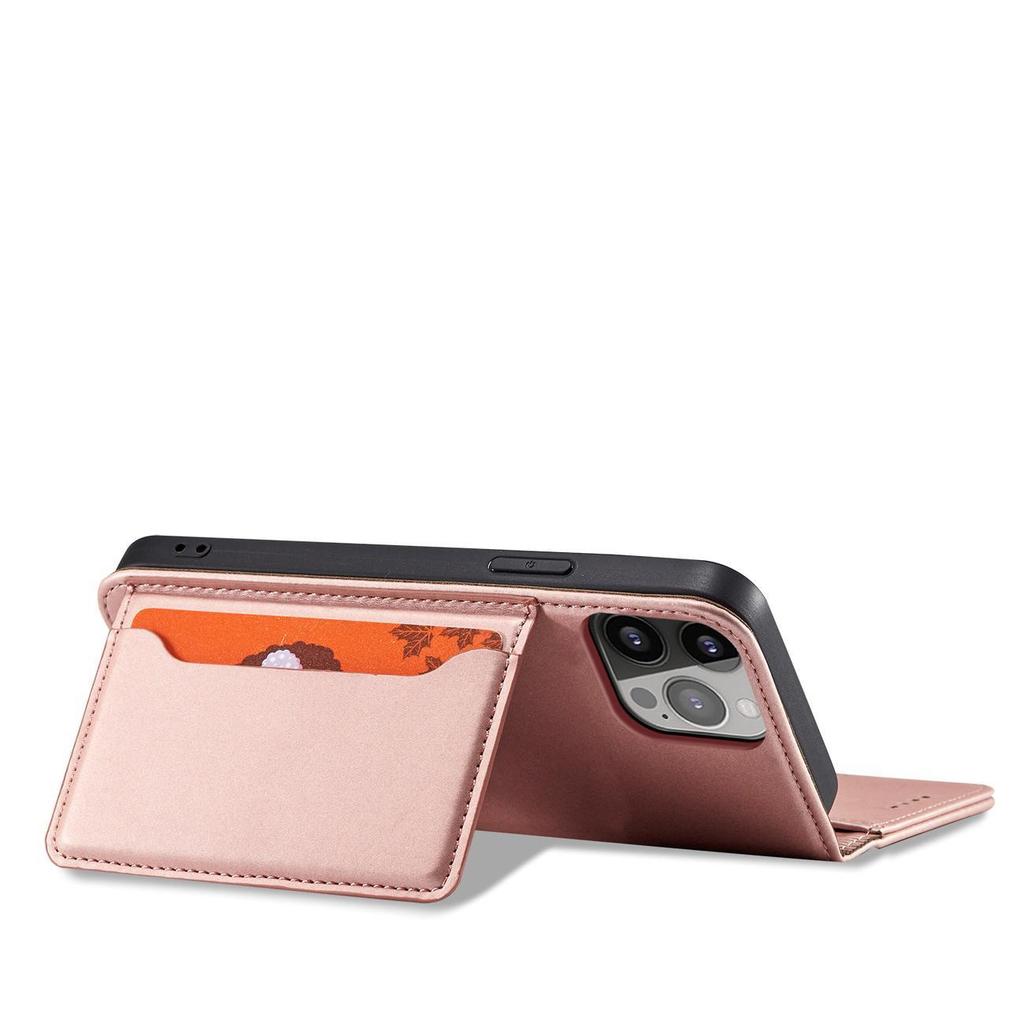 Hurtel iPhone 13 Pro Max Magnetic Wallet Case Pink