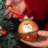 Подарочная коробка из жести, Рождественский круглый жестяной шар-украшение, Милый Санта, Олень, Пингвин, Металлическое подвесное украшение, Аксессуары для праздничного декора дома, Заполняемый