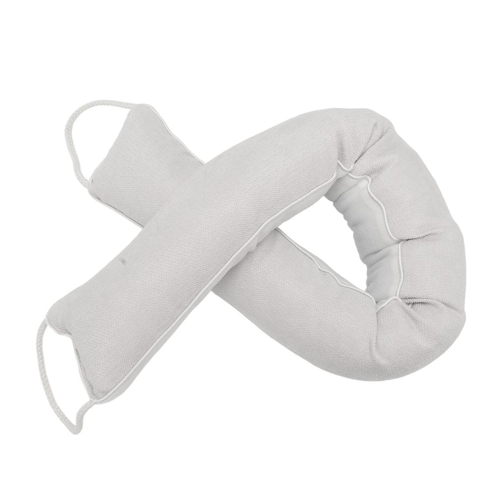 Змея для двери Уплотнитель от сквозняков Пыленепроницаемый Шумоизолирующий Моющийся Уплотнитель под дверь для дома Бежевый